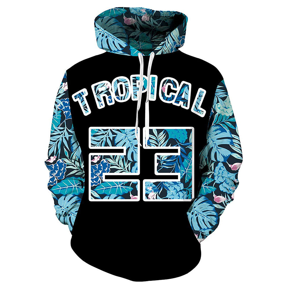 Tropische 23 Bloemen Hoodie