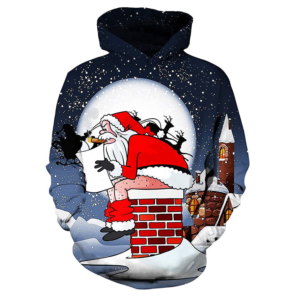 Weihnachtsmann-Schornstein Hoodie