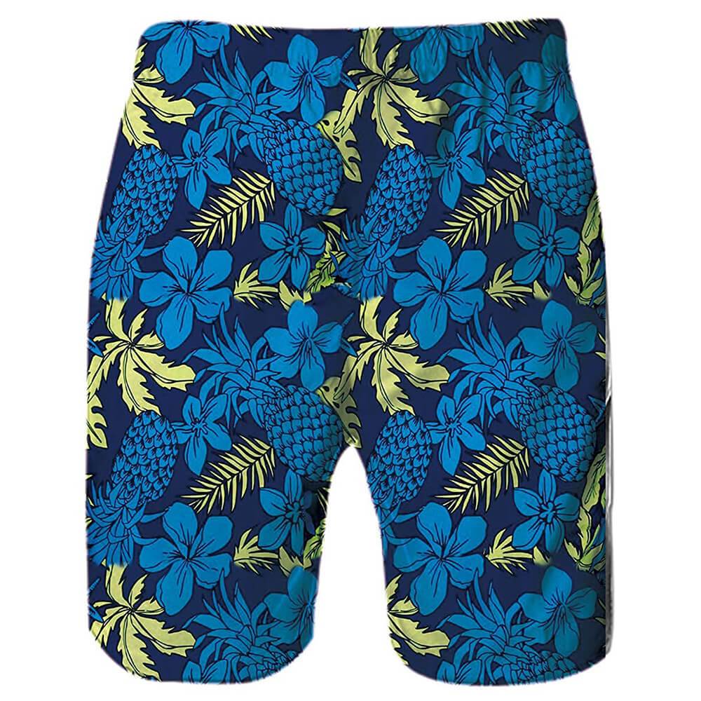 Lustige Badehose mit Ananas-Motiv von Blue Weed