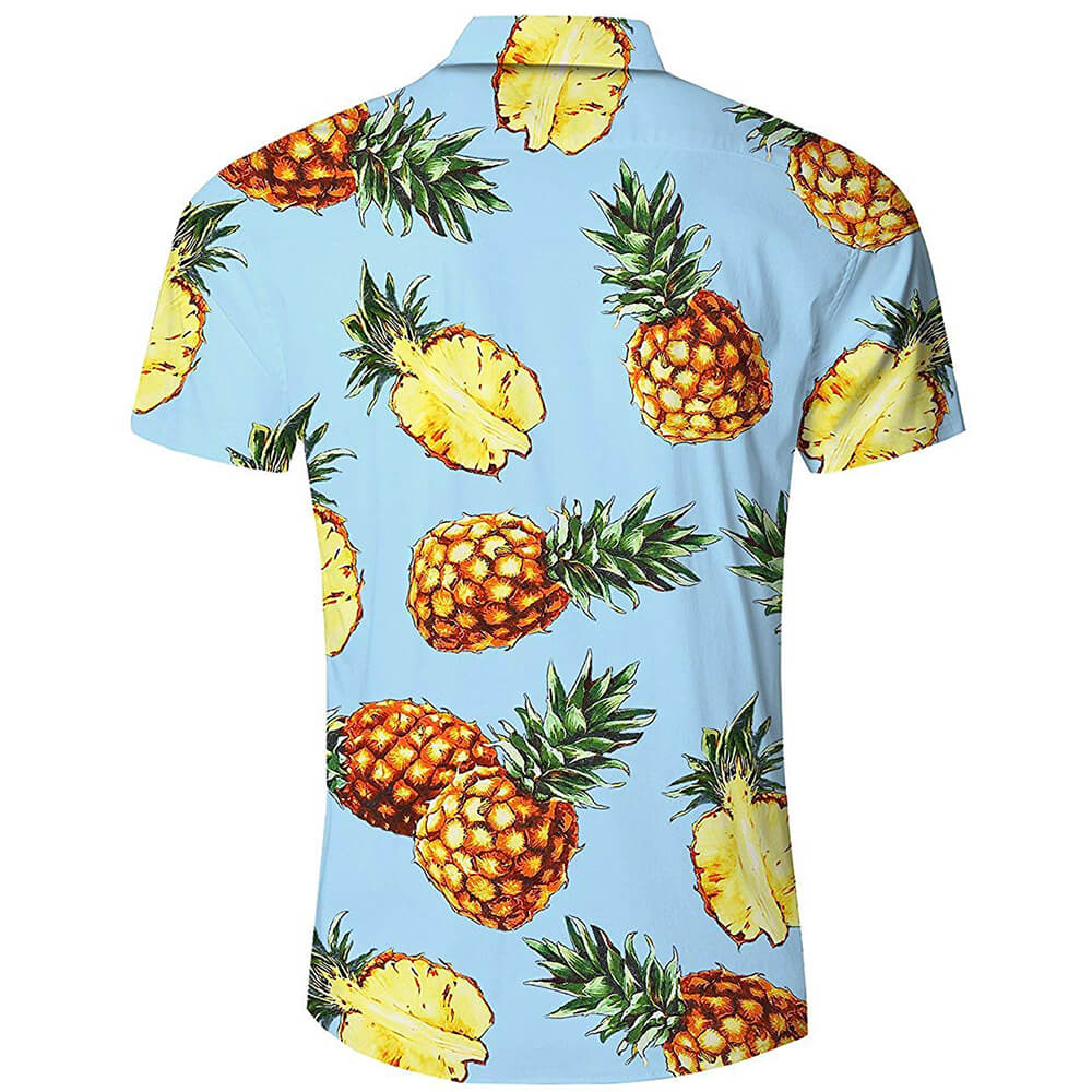 Lichtblauw ananas shirt