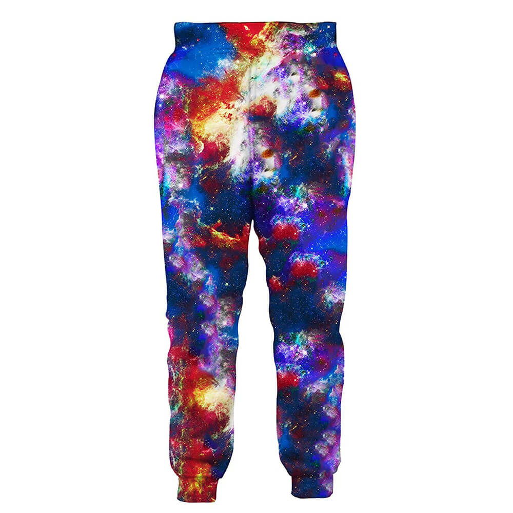 Grafische ruimte-astronaut kattenjoggingbroek