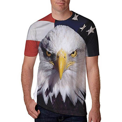 Amerikaanse vlag adelaar grappig T-shirt