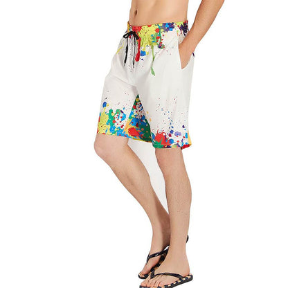 Lustige Boardshorts mit Farbspritzern