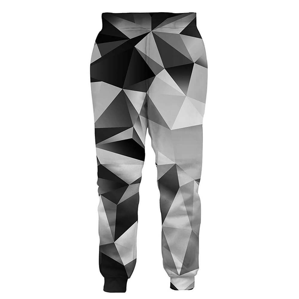 Black White Diamond Joggers