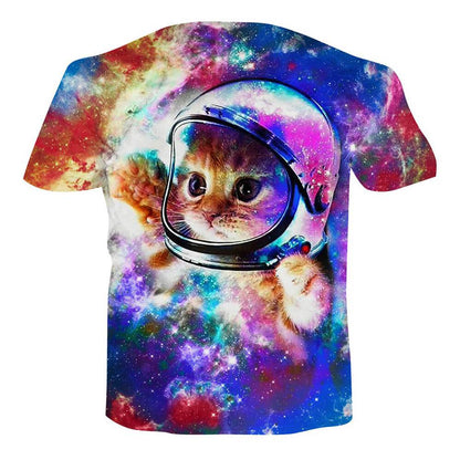 Astronaut Kat Grappig T-shirt