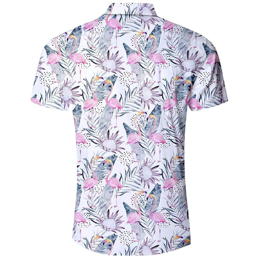 Rosa Flamingo hässliche Aloha Shirts