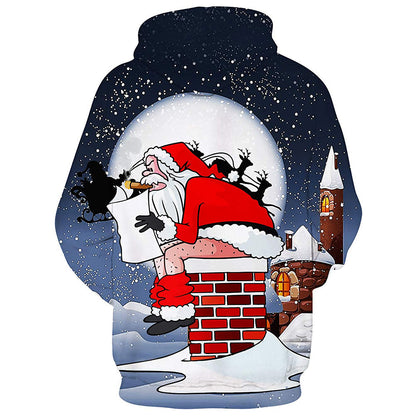 Weihnachtsmann-Schornstein Hoodie