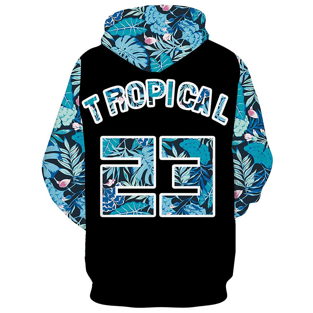 Tropische 23 Bloemen Hoodie