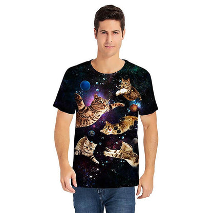 Zwarte vliegende katten grappig T-shirt