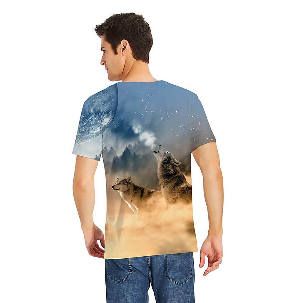 Wald Wolverine Wolf lustiges T-Shirt