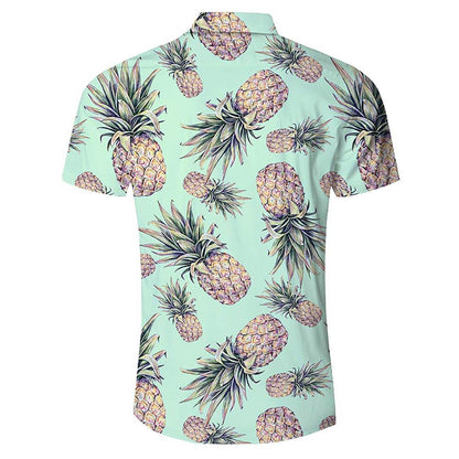 Groen ananas lelijk Hawaiiaans shirt