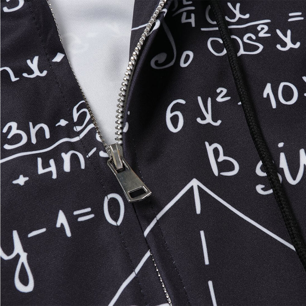 Lustiger Kapuzenpullover mit Reißverschluss für Mathe-Fans