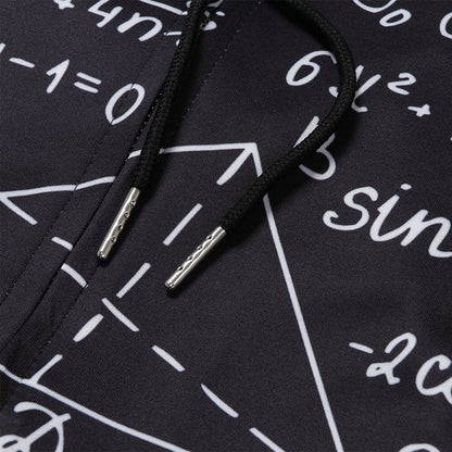 Lustiger Kapuzenpullover mit Reißverschluss für Mathe-Fans