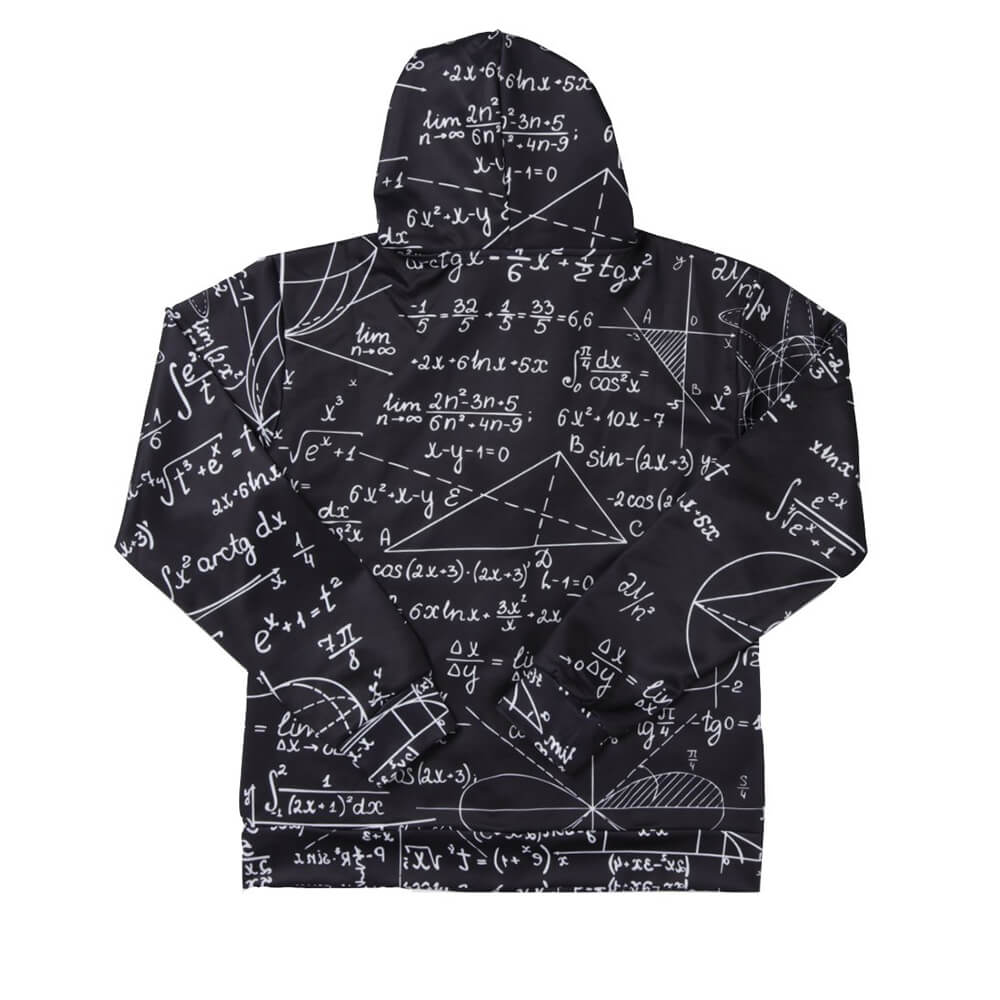 Lustiger Kapuzenpullover mit Reißverschluss für Mathe-Fans