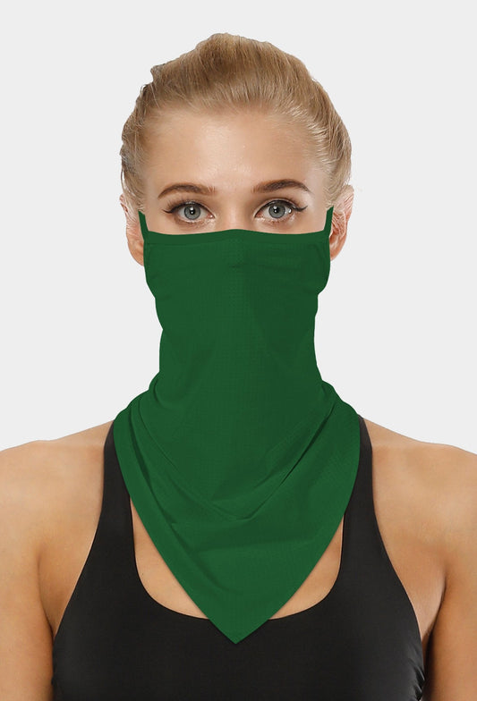 Grüne Gesichtsmaske mit Ohrschlaufen