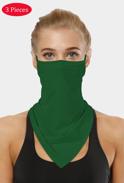 Grüne Gesichtsmaske mit Ohrschlaufen