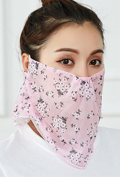 Flowers Face Mask With Earloops