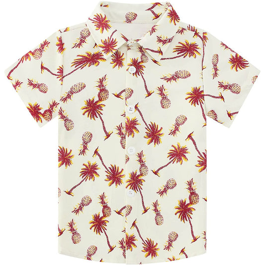 Palme Ananas lustige Kleinkind Hawaiian Shirt