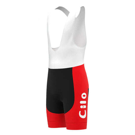 Cilo–Aufina Rote Vintage-Radsport-Trägershorts