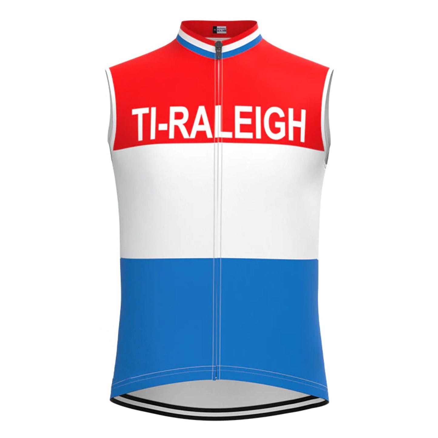 TI Raleigh Red White Blue Retro MTB Cycling Vest