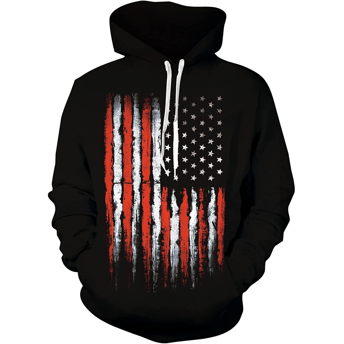 Lustiger Kapuzenpullover mit amerikanischer Flagge