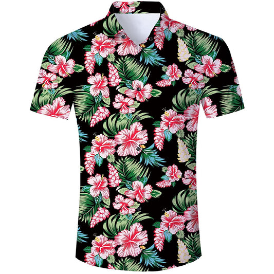 Tropisch bloemen grappig Hawaiiaans shirt