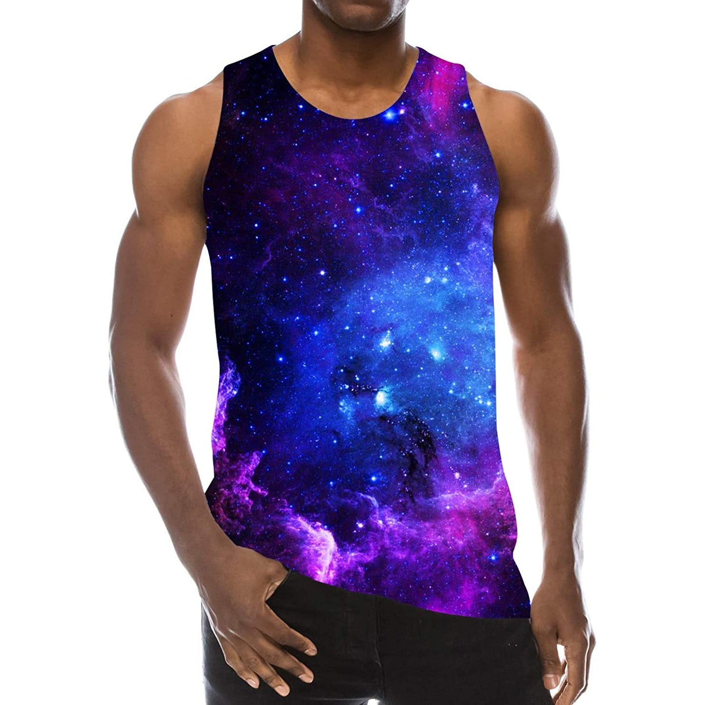 Lustiges Tank Top mit Galaxie-Motiv