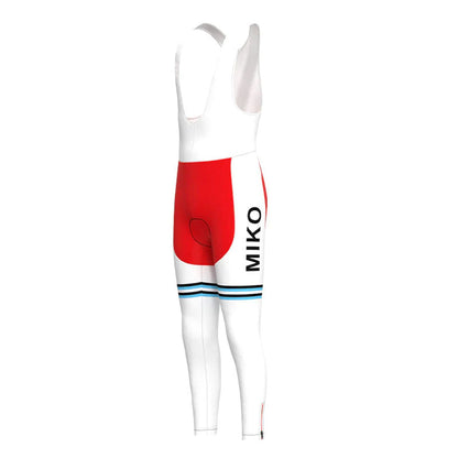 MIKO Rote Retro MTB-Fahrradhose