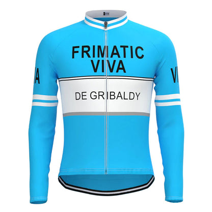 Frimatic–de Gribaldy, Blaues Vintage-Langarm-Radtrikot