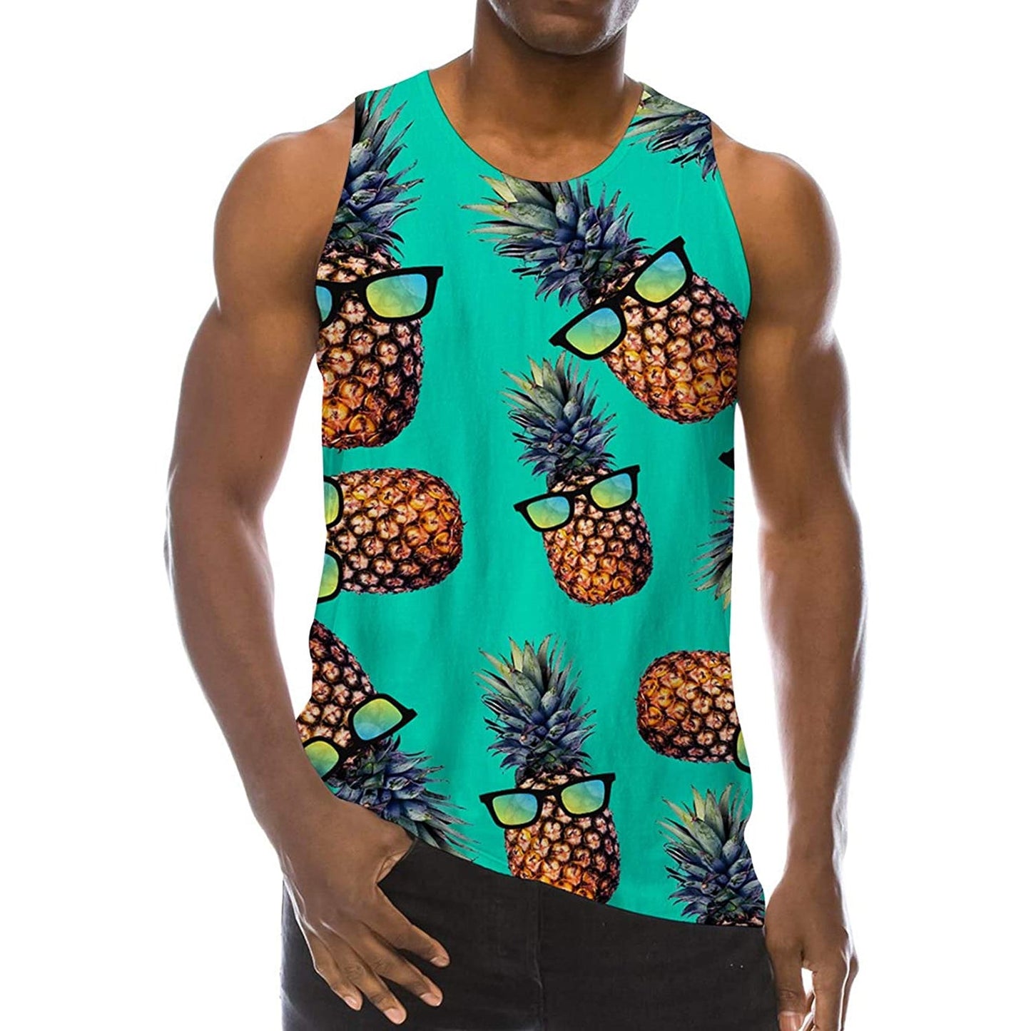 Zonnebril Ananas Grappig Tank Top