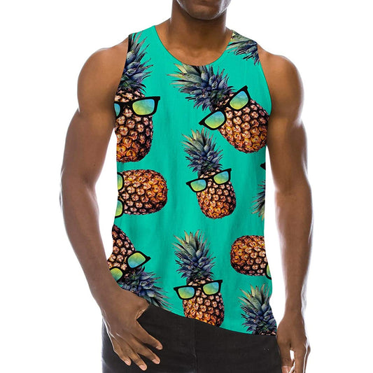 Sonnenbrille Ananas Lustiges Tank Top