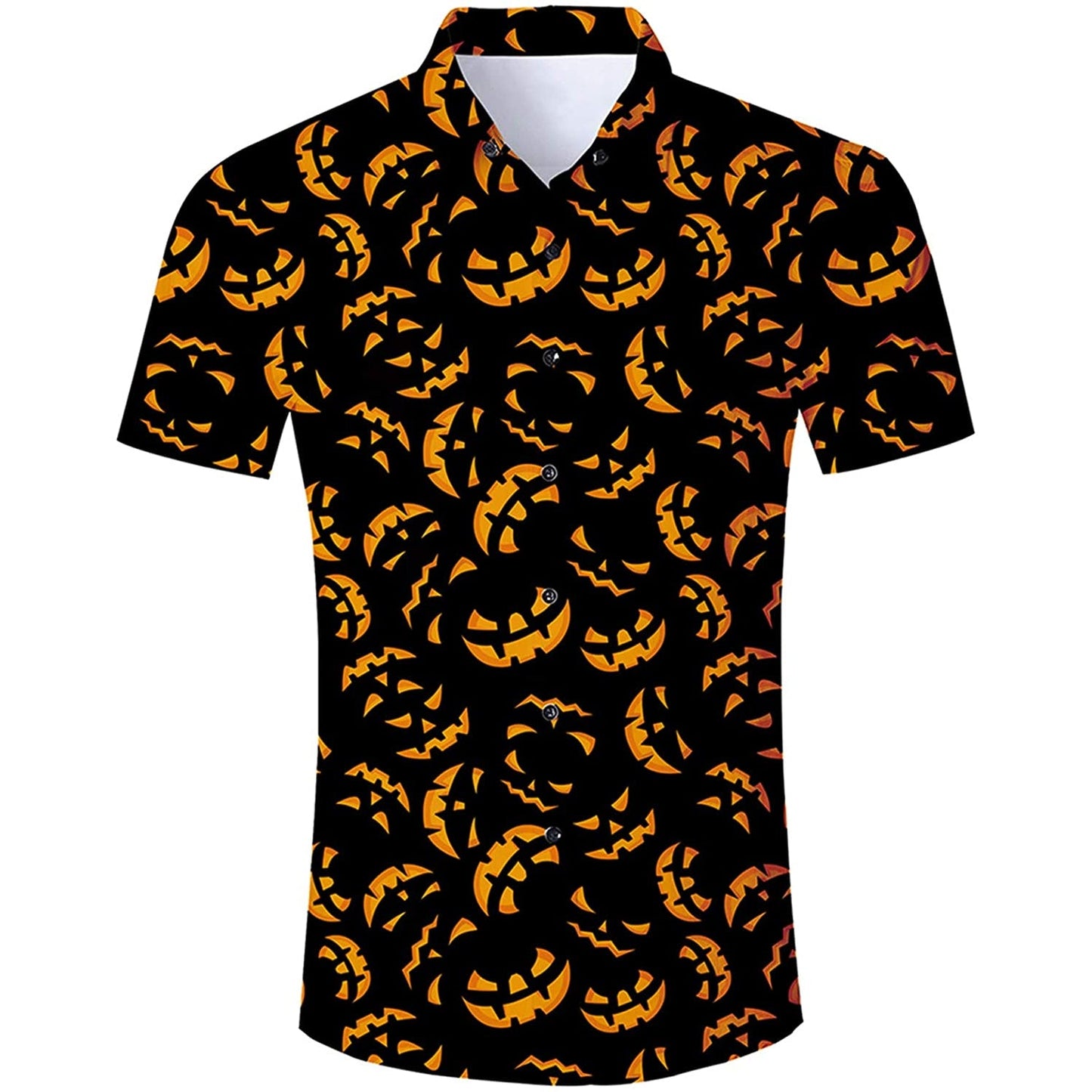 Pompoen Halloween Grappig Hawaiiaans Shirt