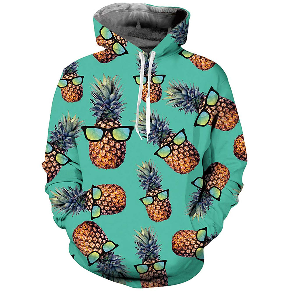 Grüner Ananas-Kapuzenpullover