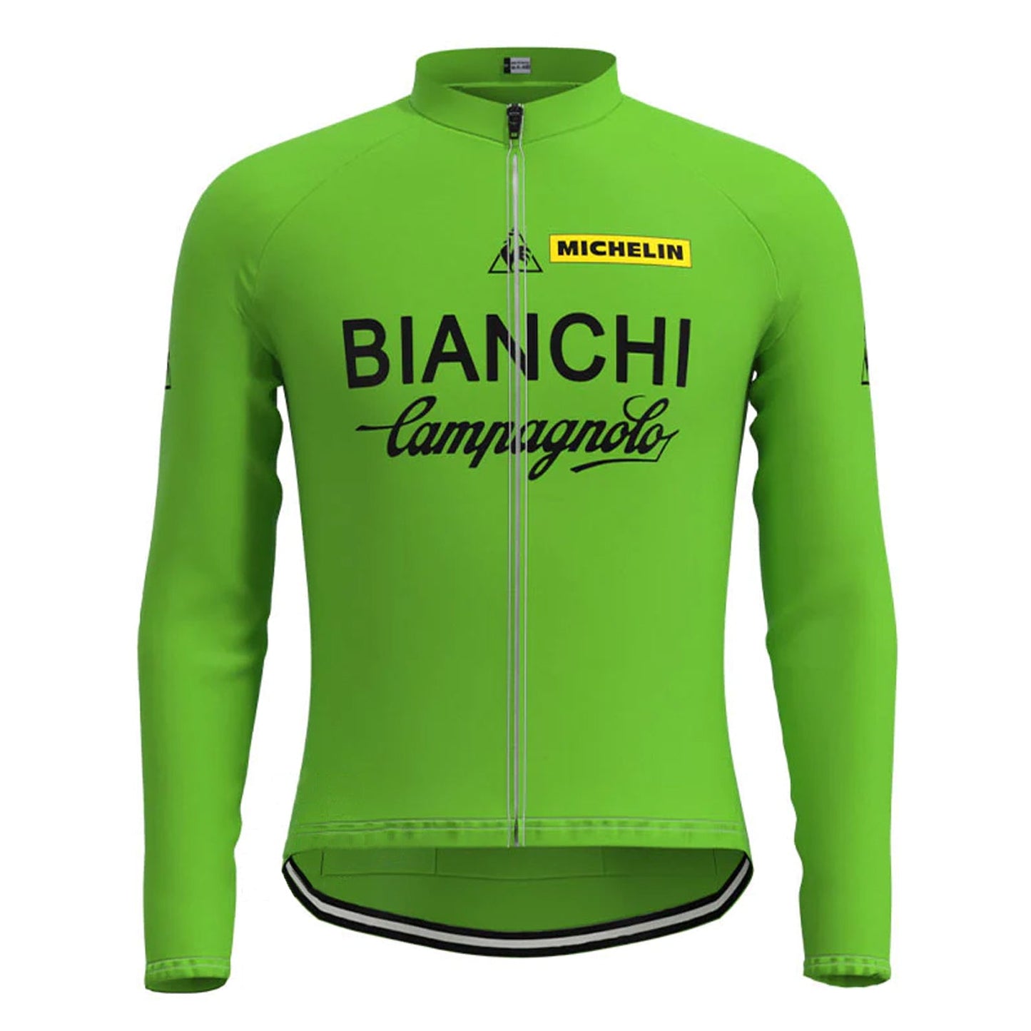 Bianchi – Passendes Set aus langärmeligem Radtrikot in Grün