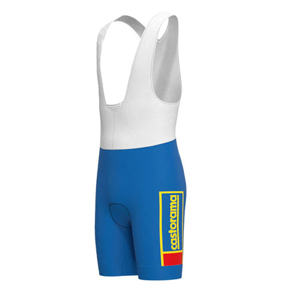 Castorama Blue Vintage Cycling Bib Shorts