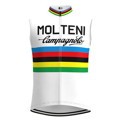 Molteni Wit Retro MTB-fietsvest