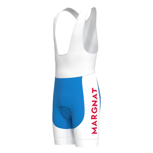 Margnat Blaue Vintage-Radsport-Trägershorts