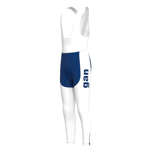 Gan Navy Witte Retro MTB Fietsbroek