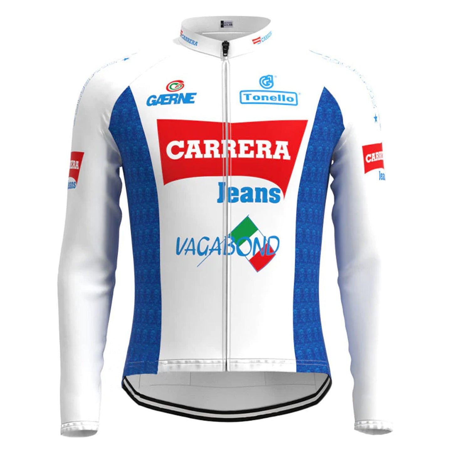 Carrera – Passendes Set aus langärmeligem Radtrikot in Weiß