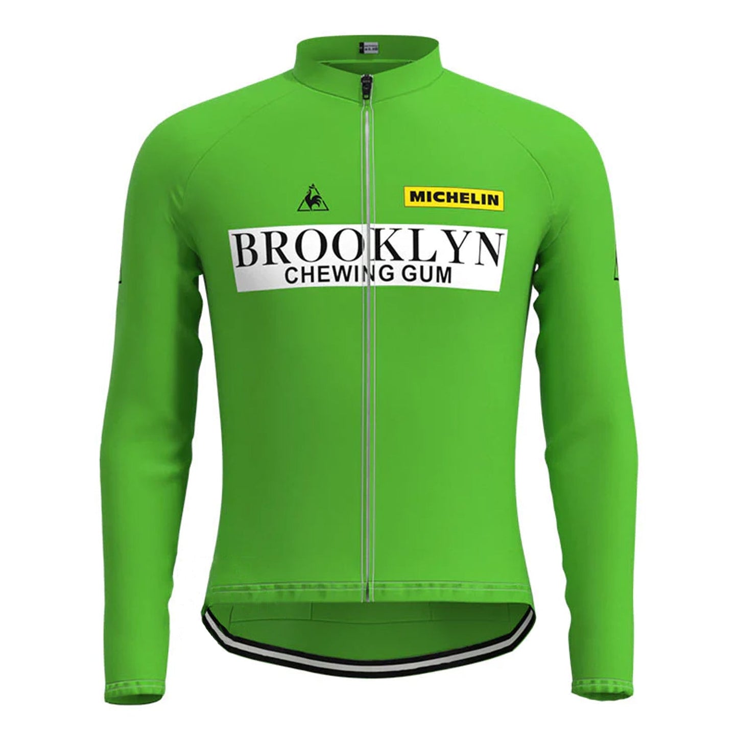 Brooklyn Green Lange Mouw Fietsshirt Bijpassende Set