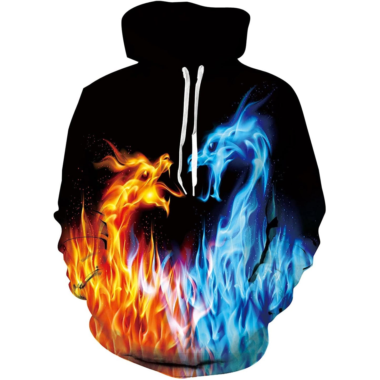 Vuur &amp; IJs Draak Rook Grappige Hoodie