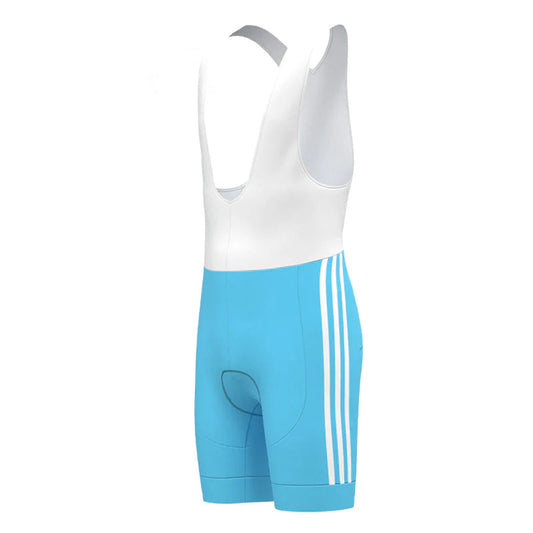 Teka Blaue Vintage-Radsport-Trägershorts