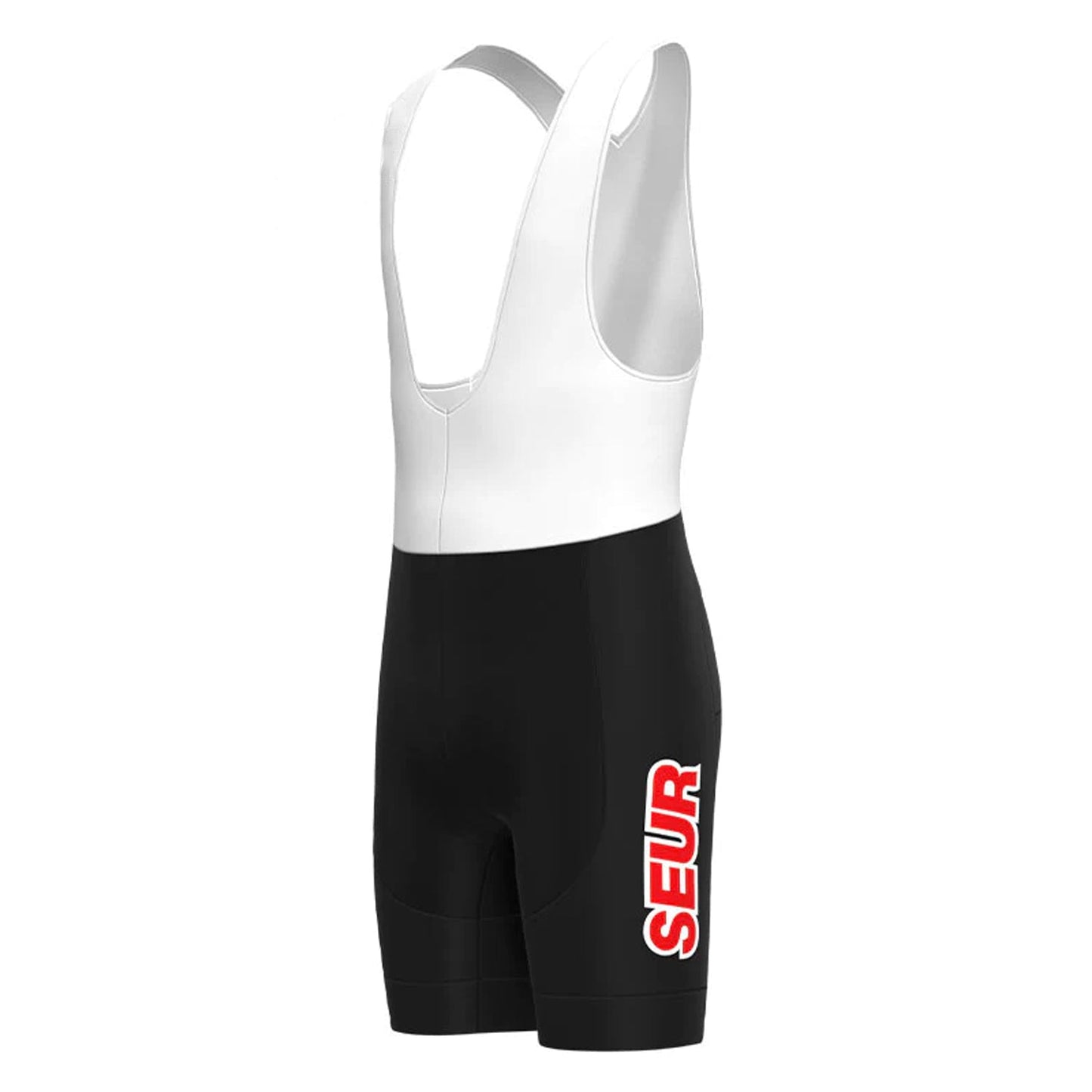 SEUR Schwarze Vintage-Radsport-Trägershorts