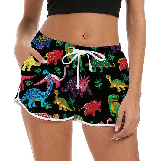 Dinosaurussen Grappige Board Shorts voor Vrouwen