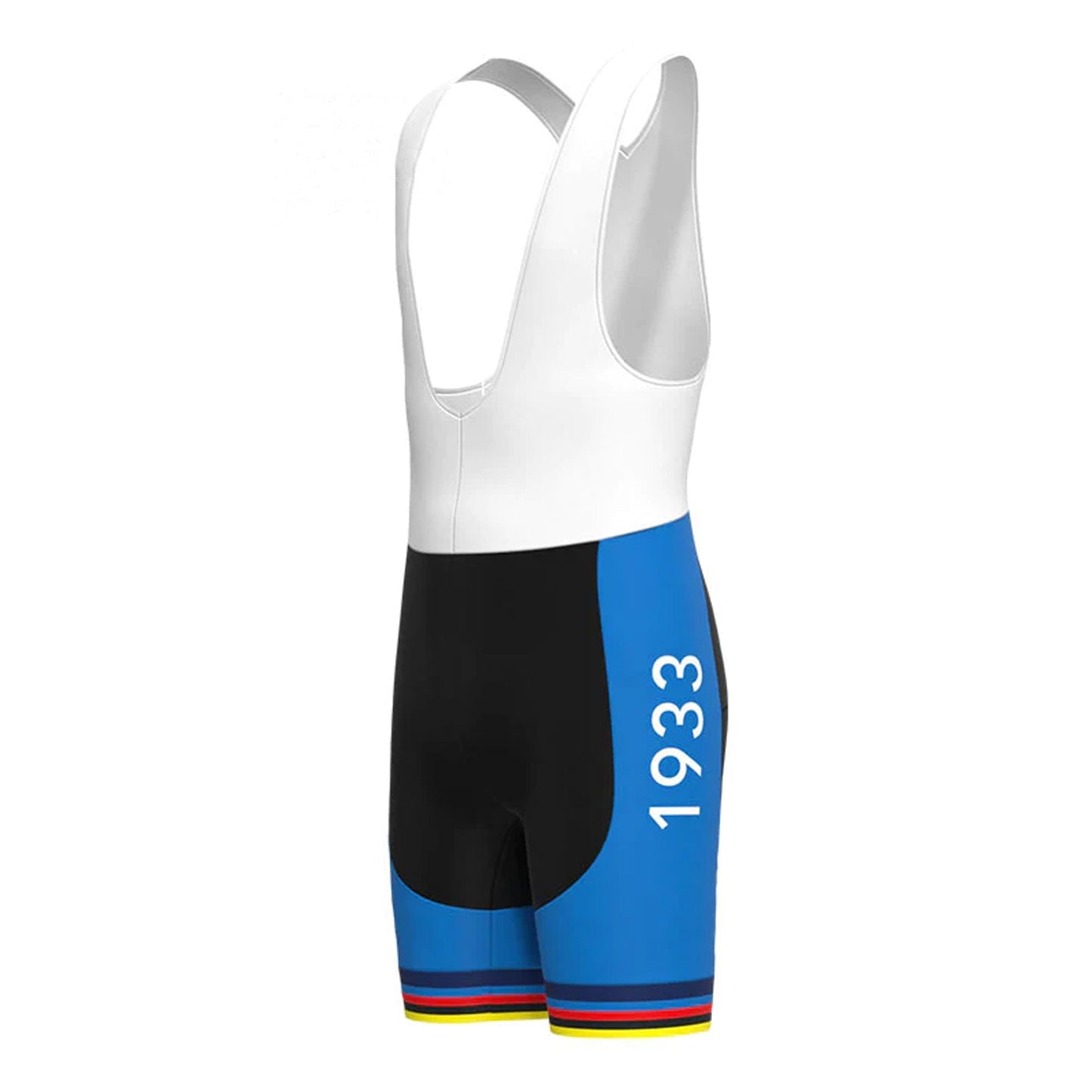 Blaue Vintage-Radsport-Trägerhose von Maglia Azzurra Italia 