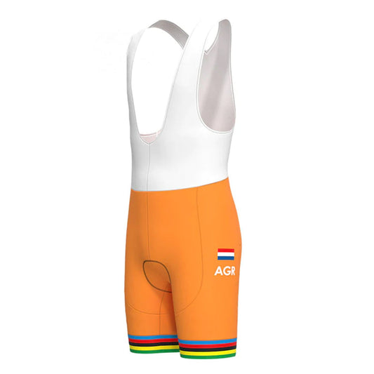 Holland Orange Vintage Radsport-Trägershorts 