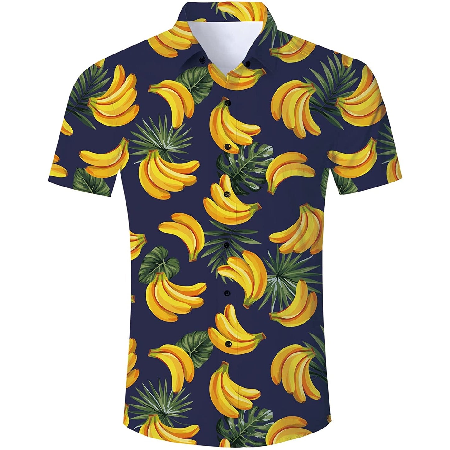 Palmblad Banaan Grappig Hawaiiaans Shirt