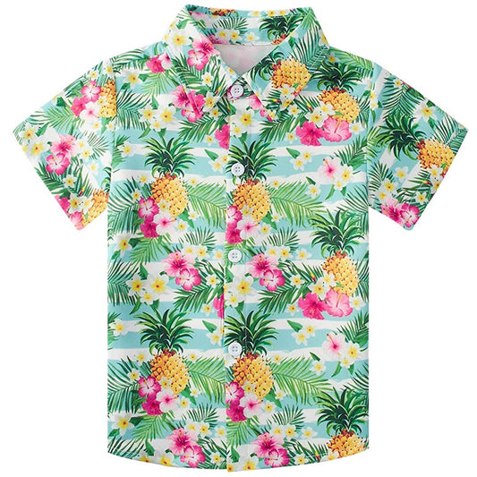 Blume Ananas lustige Kleinkind Hawaiian Shirt