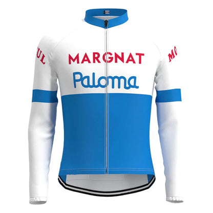 Margnat – Passendes Set aus langärmeligem Radtrikot in Blau