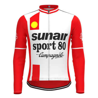 Sunair Sport 80 Rood Lange Mouw Fietsshirt Matching Set